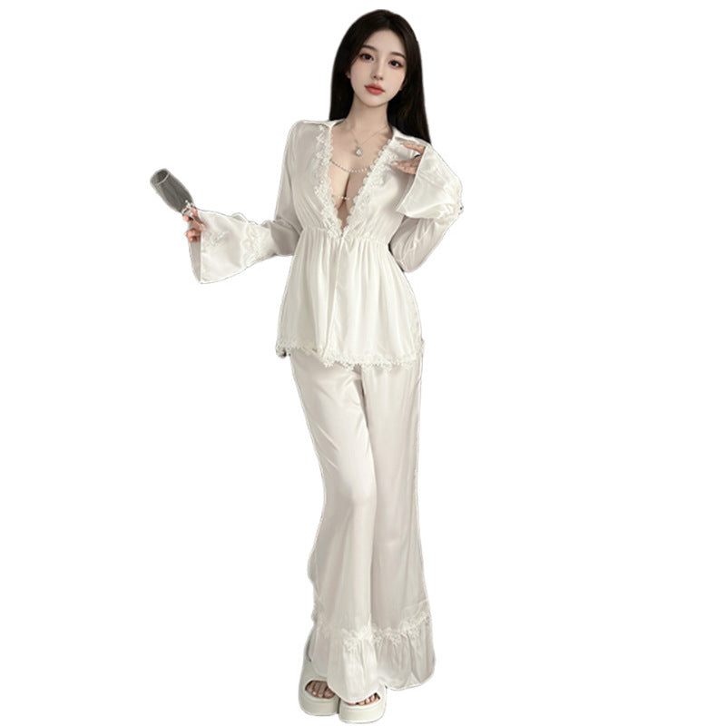 French-style Luxury Subtly Alluring Lace Loungewear