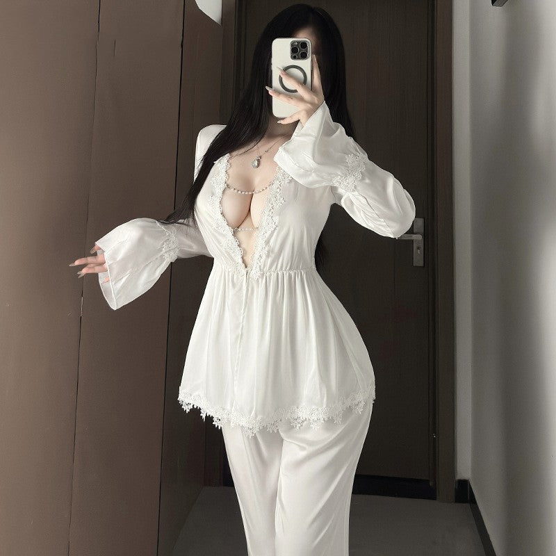 French-style Luxury Subtly Alluring Lace Loungewear