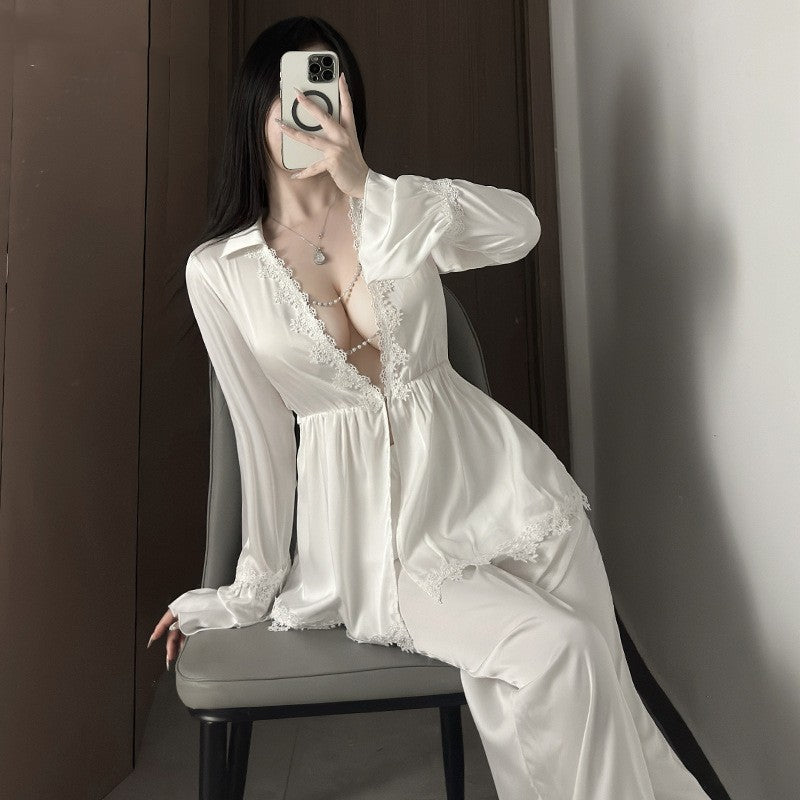 French-style Luxury Subtly Alluring Lace Loungewear